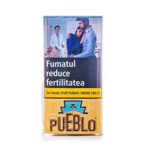 Tutun la pungă PUEBLO Classic 1kg – tutun natural fără aditivi, firicel fin, culoare brun-deschis și ambalaj sigilat de 1kg.